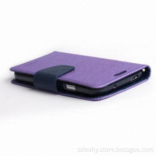 Flip PU Leather Stand Mobile Phone Case for Samsung Galaxy S4